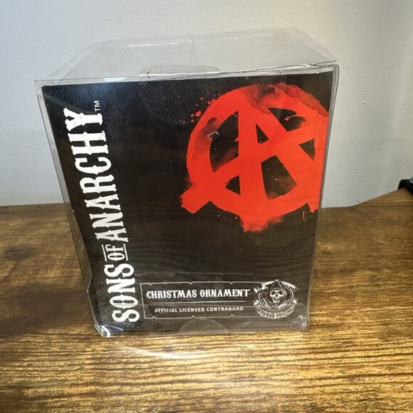 Kurt Adler Sons Of Anarchy Christmas Ornament 20th Century Fox 2013 Skull - Picture 3 of 8